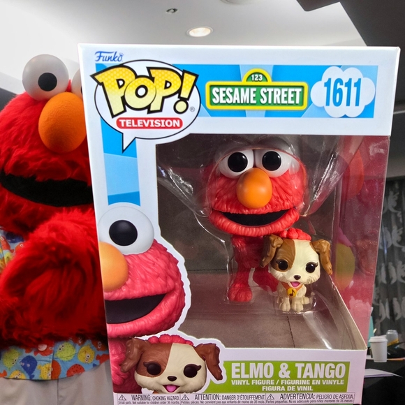 Elmo & Tango funko # 1611 (nib) With Pop Protector - Picture 1 of 7